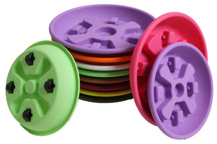 Micplast Classic Series Round Plastic Saucers
